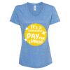 Women's Snow Heather Jersey V-Neck T-Shirt Thumbnail