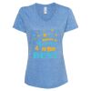Women's Snow Heather Jersey V-Neck T-Shirt Thumbnail
