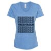 Women's Snow Heather Jersey V-Neck T-Shirt Thumbnail