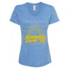 Women's Snow Heather Jersey V-Neck T-Shirt Thumbnail
