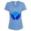 Women's Snow Heather Jersey V-Neck T-Shirt Thumbnail