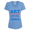 Women's Snow Heather Jersey V-Neck T-Shirt Thumbnail