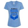 Women's Snow Heather Jersey V-Neck T-Shirt Thumbnail
