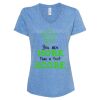 Women's Snow Heather Jersey V-Neck T-Shirt Thumbnail