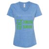 Women's Snow Heather Jersey V-Neck T-Shirt Thumbnail