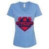 Women's Snow Heather Jersey V-Neck T-Shirt Thumbnail