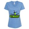 Women's Snow Heather Jersey V-Neck T-Shirt Thumbnail