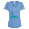 Women's Snow Heather Jersey V-Neck T-Shirt Thumbnail
