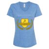Women's Snow Heather Jersey V-Neck T-Shirt Thumbnail