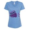 Women's Snow Heather Jersey V-Neck T-Shirt Thumbnail