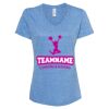 Women's Snow Heather Jersey V-Neck T-Shirt Thumbnail
