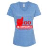 Women's Snow Heather Jersey V-Neck T-Shirt Thumbnail