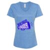 Women's Snow Heather Jersey V-Neck T-Shirt Thumbnail