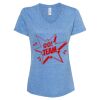Women's Snow Heather Jersey V-Neck T-Shirt Thumbnail