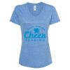 Women's Snow Heather Jersey V-Neck T-Shirt Thumbnail