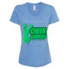 Women's Snow Heather Jersey V-Neck T-Shirt Thumbnail