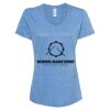 Women's Snow Heather Jersey V-Neck T-Shirt Thumbnail