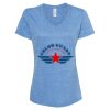 Women's Snow Heather Jersey V-Neck T-Shirt Thumbnail