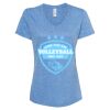 Women's Snow Heather Jersey V-Neck T-Shirt Thumbnail