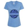 Women's Snow Heather Jersey V-Neck T-Shirt Thumbnail