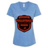 Women's Snow Heather Jersey V-Neck T-Shirt Thumbnail