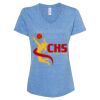 Women's Snow Heather Jersey V-Neck T-Shirt Thumbnail