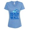 Women's Snow Heather Jersey V-Neck T-Shirt Thumbnail