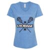 Women's Snow Heather Jersey V-Neck T-Shirt Thumbnail