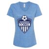 Women's Snow Heather Jersey V-Neck T-Shirt Thumbnail