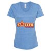 Women's Snow Heather Jersey V-Neck T-Shirt Thumbnail