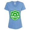 Women's Snow Heather Jersey V-Neck T-Shirt Thumbnail