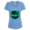 Women's Snow Heather Jersey V-Neck T-Shirt Thumbnail