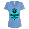 Women's Snow Heather Jersey V-Neck T-Shirt Thumbnail