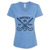 Women's Snow Heather Jersey V-Neck T-Shirt Thumbnail