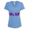 Women's Snow Heather Jersey V-Neck T-Shirt Thumbnail