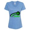 Women's Snow Heather Jersey V-Neck T-Shirt Thumbnail