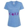 Women's Snow Heather Jersey V-Neck T-Shirt Thumbnail