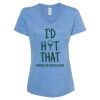 Women's Snow Heather Jersey V-Neck T-Shirt Thumbnail