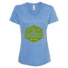 Women's Snow Heather Jersey V-Neck T-Shirt Thumbnail