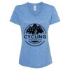 Women's Snow Heather Jersey V-Neck T-Shirt Thumbnail