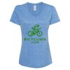 Women's Snow Heather Jersey V-Neck T-Shirt Thumbnail