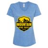 Women's Snow Heather Jersey V-Neck T-Shirt Thumbnail