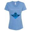 Women's Snow Heather Jersey V-Neck T-Shirt Thumbnail