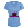 Women's Snow Heather Jersey V-Neck T-Shirt Thumbnail