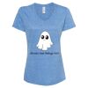 Women's Snow Heather Jersey V-Neck T-Shirt Thumbnail