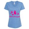 Women's Snow Heather Jersey V-Neck T-Shirt Thumbnail