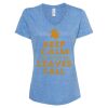 Women's Snow Heather Jersey V-Neck T-Shirt Thumbnail