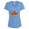 Women's Snow Heather Jersey V-Neck T-Shirt Thumbnail