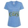 Women's Snow Heather Jersey V-Neck T-Shirt Thumbnail