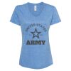 Women's Snow Heather Jersey V-Neck T-Shirt Thumbnail
